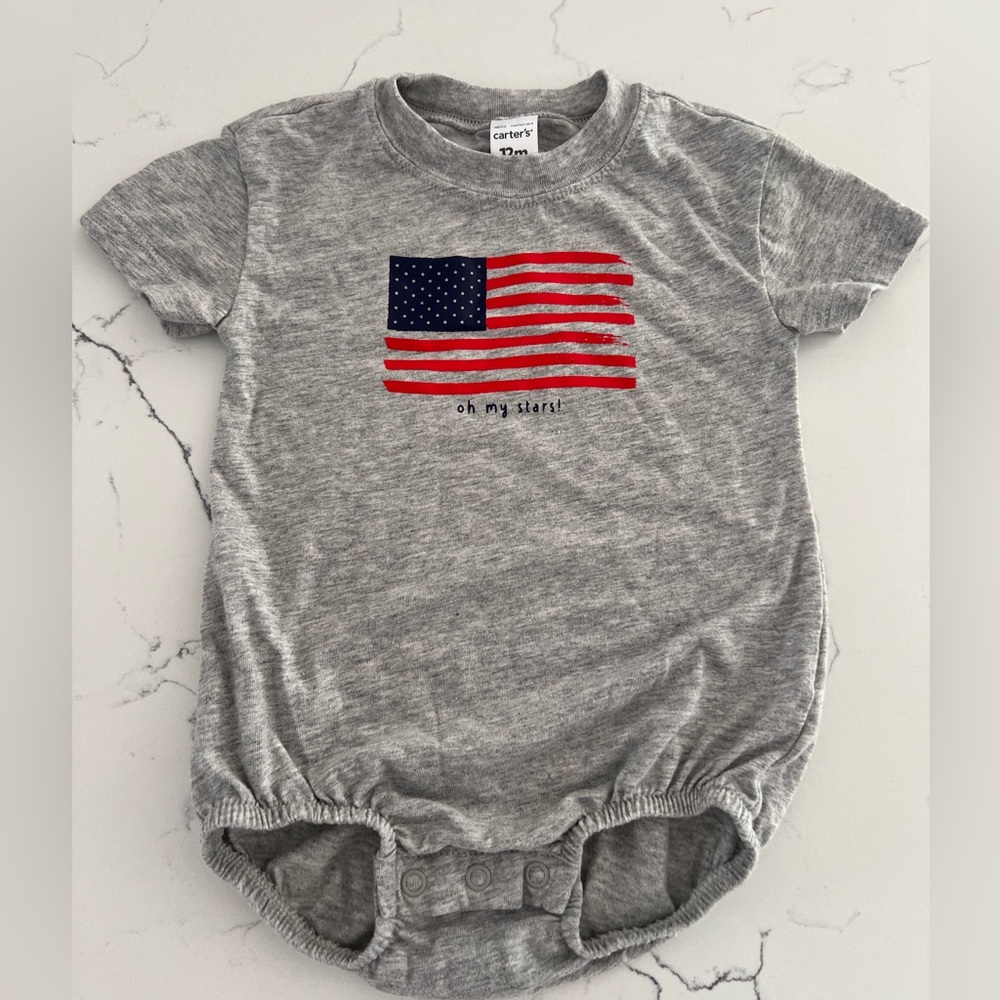 Carter’s American Flag Romper Tee